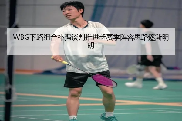 WBG下路组合补强谈判推进新赛季阵容思路逐渐明朗